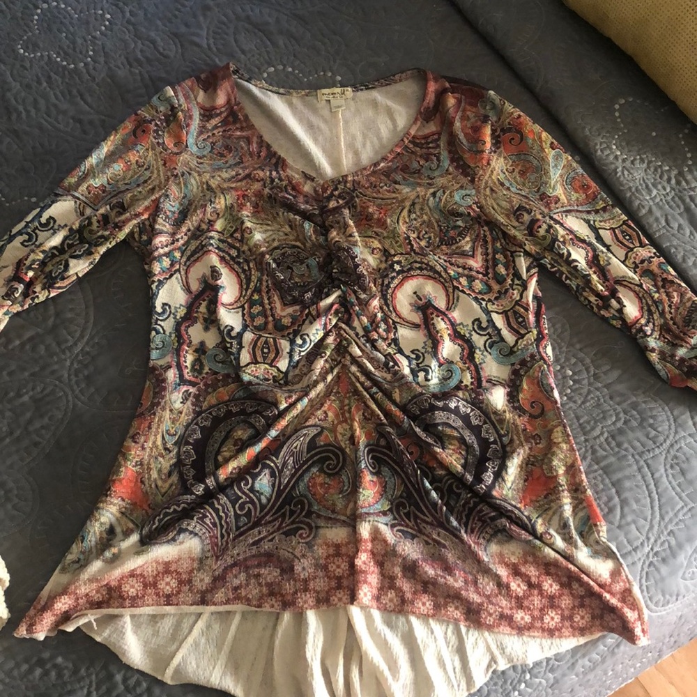 One World sheer tunic